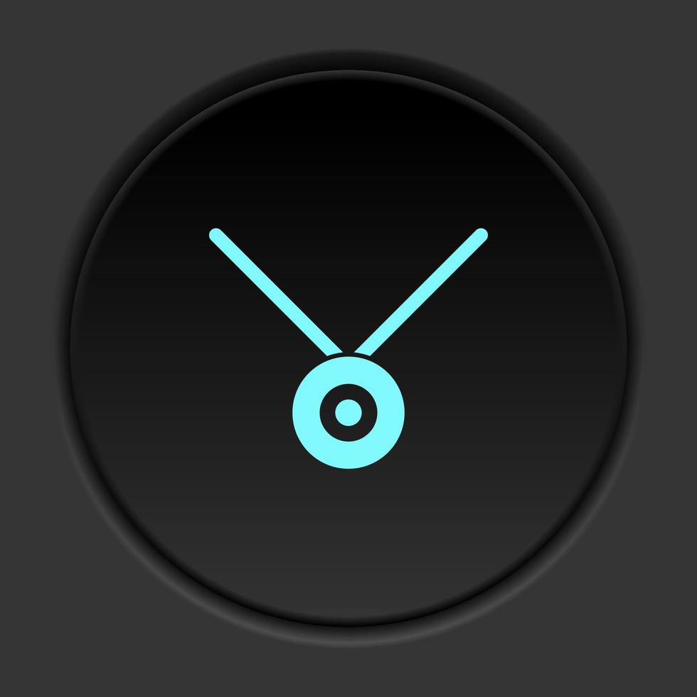 rond bouton icône, médaille, prix. bouton bannière rond, badge interface pour application illustration sur foncé Contexte vecteur