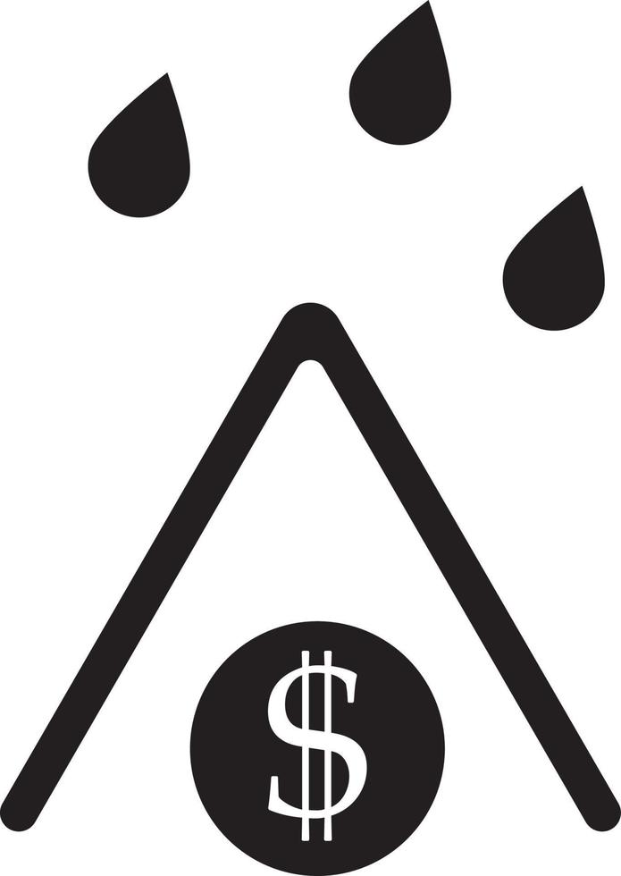 climat, météorologie, icône. pièce de monnaie avec dollar signe Facile icône sur blanc Contexte. vecteur illustration. - vecteur sur blanc Contexte