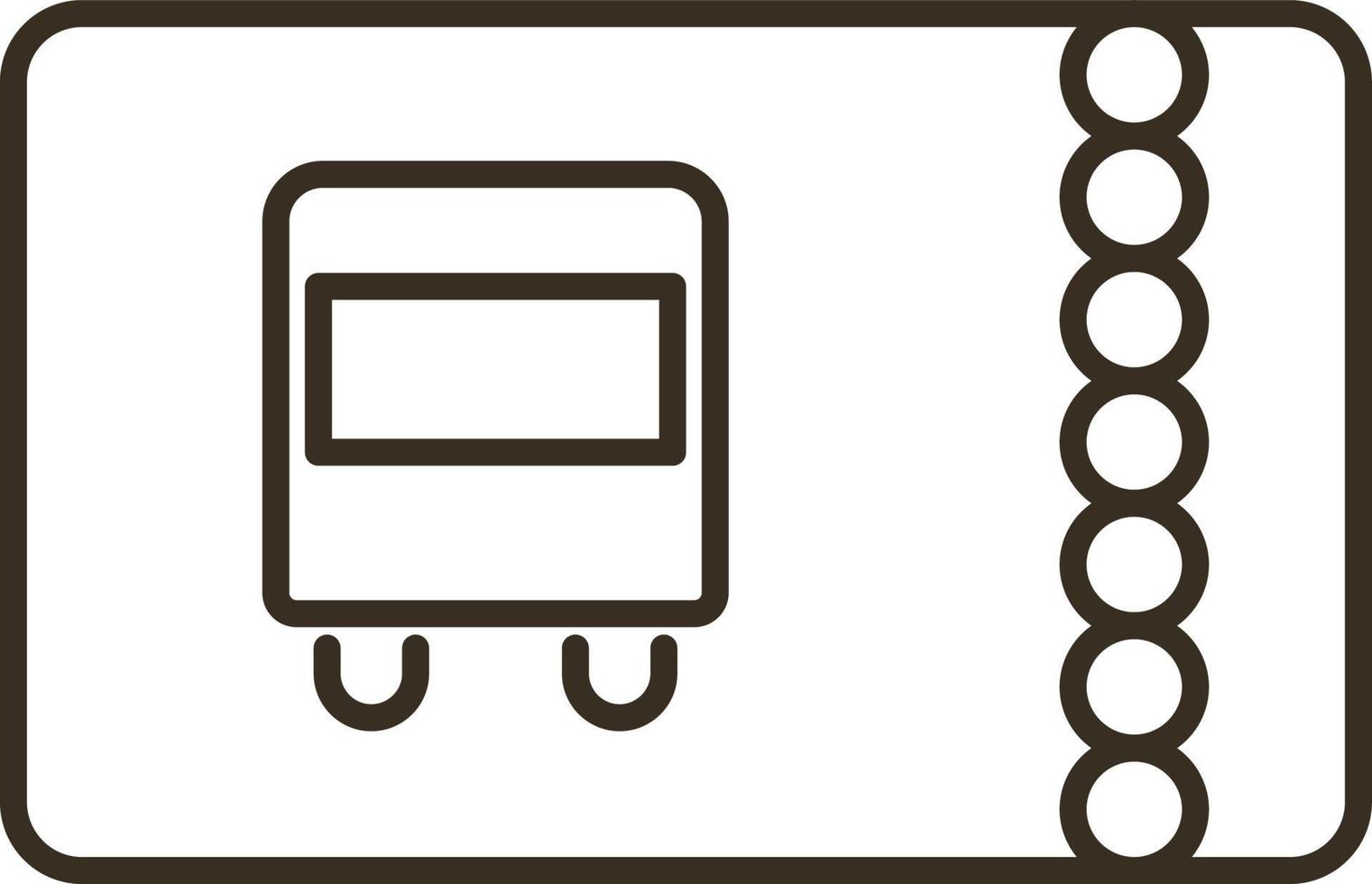 ligne vecteur icône voiture, transport, billet. contour vecteur icône sur blanc Contexte