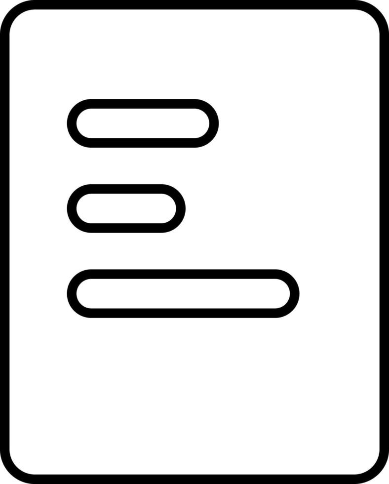 ligne vecteur icône document. contour vecteur icône sur blanc Contexte