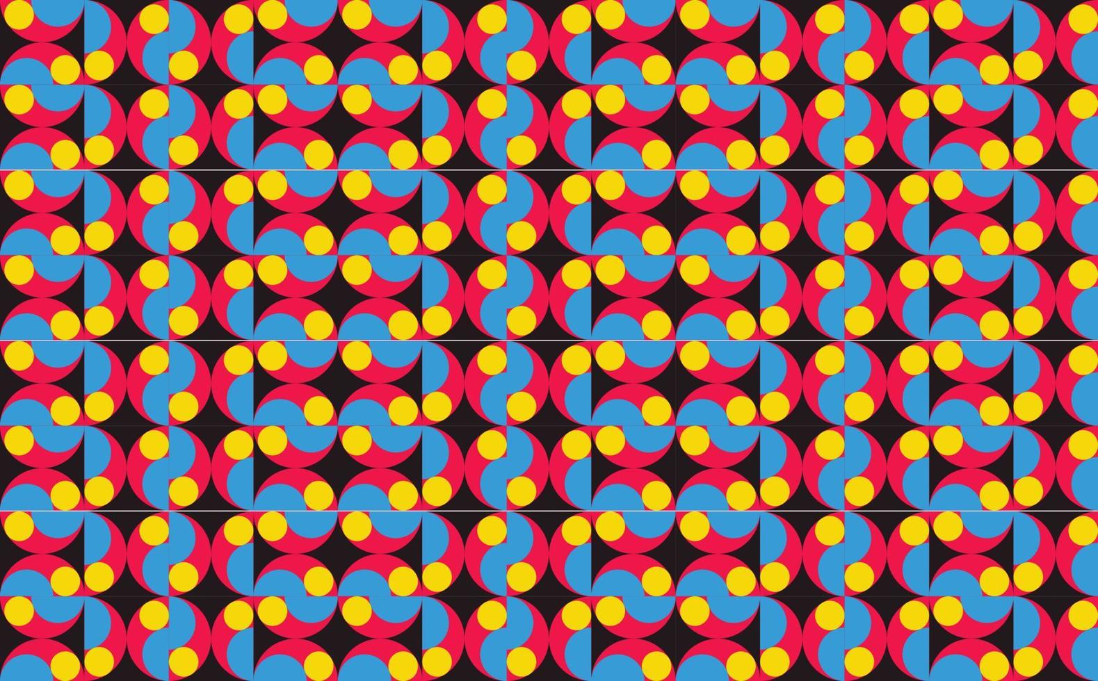 noir coloré abstrait modèle avec coloré artistique cercles. adapté pour tissu, remplir, arrière-plan, fond d'écran, et couverture. vecteur