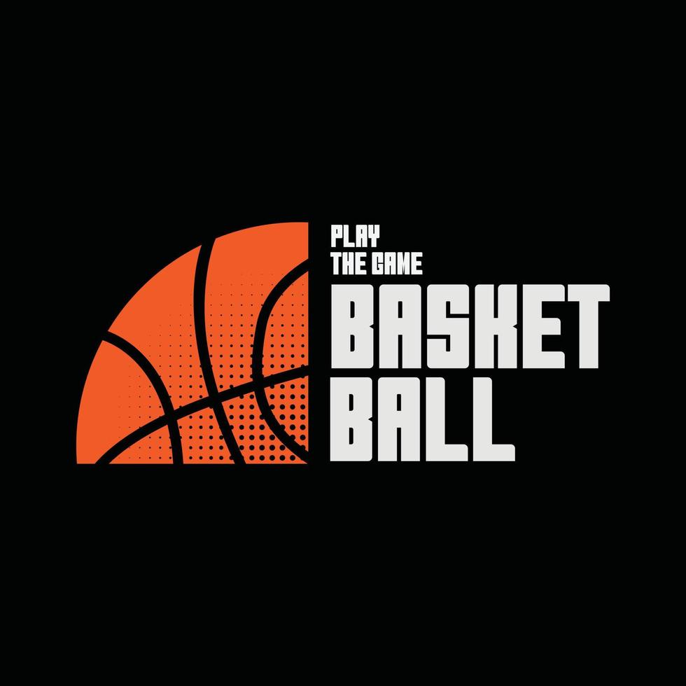 basketball typographie pour t chemise conception vecteur