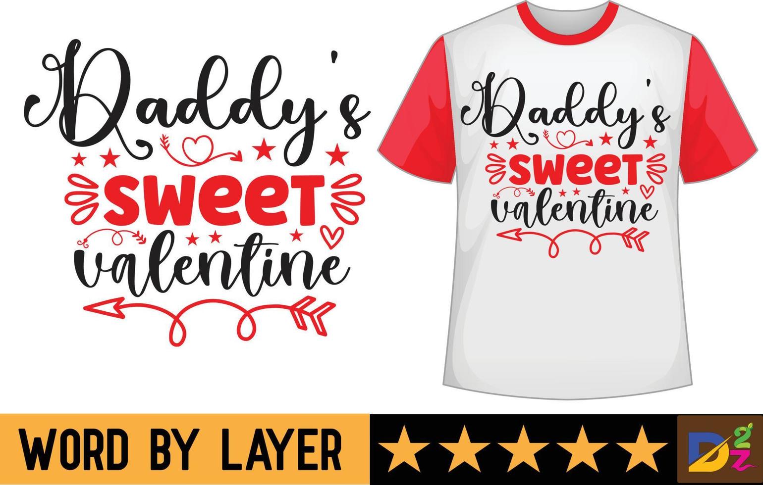 papa sucré Valentin svg t chemise conception vecteur