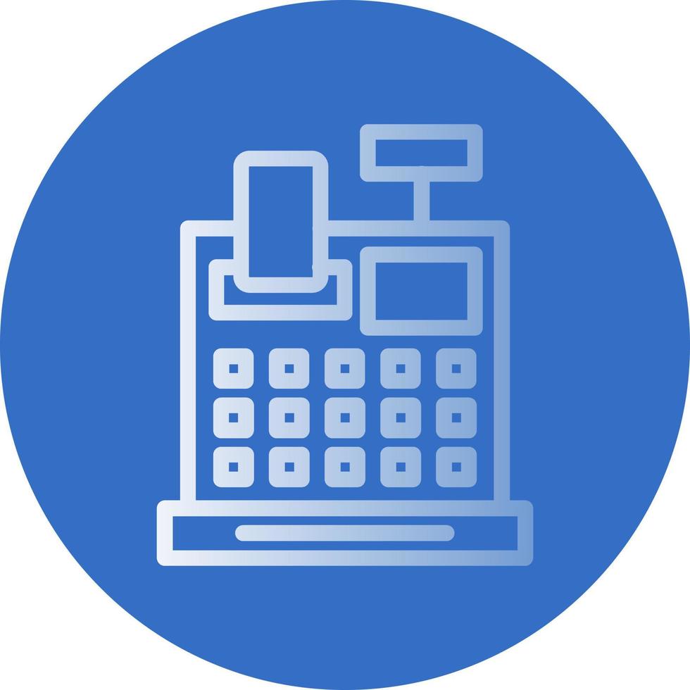 conception d'icône de vecteur de caisse enregistreuse