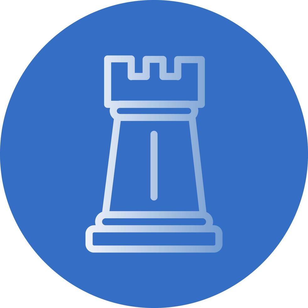 conception d'icône de vecteur de tour d'échecs