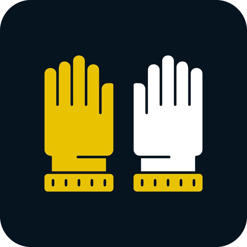 conception d'icône de vecteur de gants