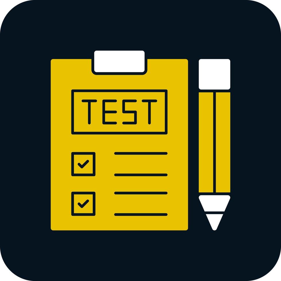 conception d'icône de vecteur de test