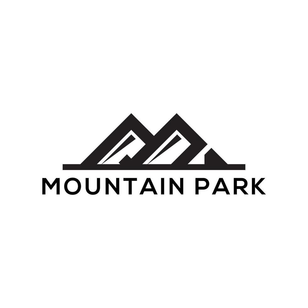 Montagne parc logo conceptions, Facile et nettoyer logo modèle vecteur