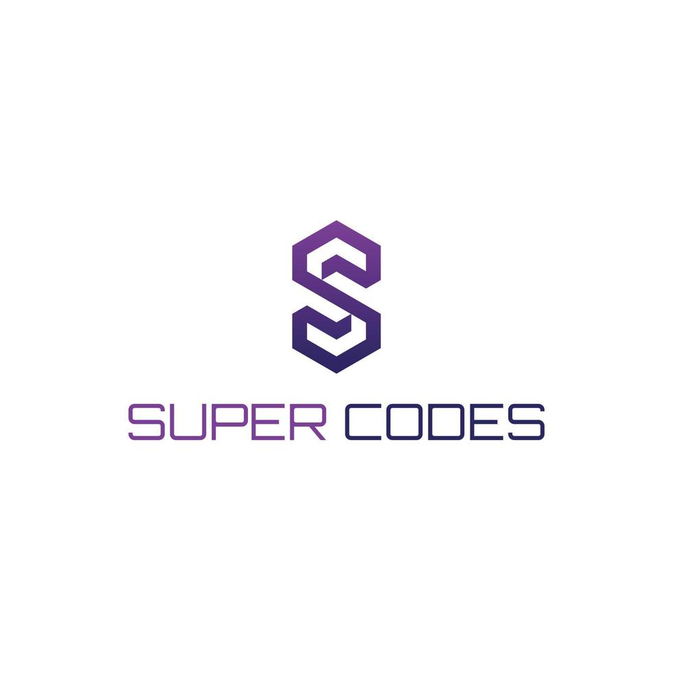 super codes logo vecteur