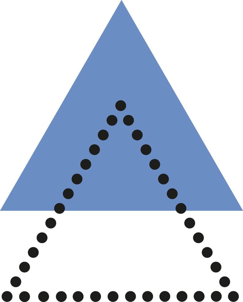 abstrait Triangle. points doubler. vecteur illustration.