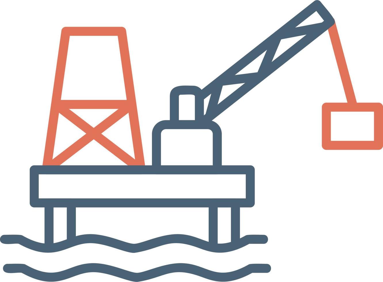 pétrole exploitation minière vecteur icône