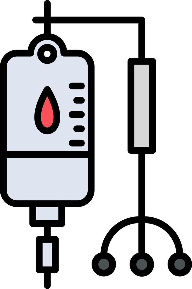 icône de vecteur de poche de sang