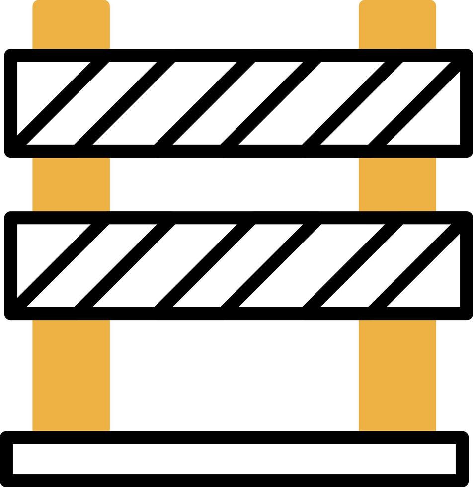 conception d'icône de vecteur de barrière