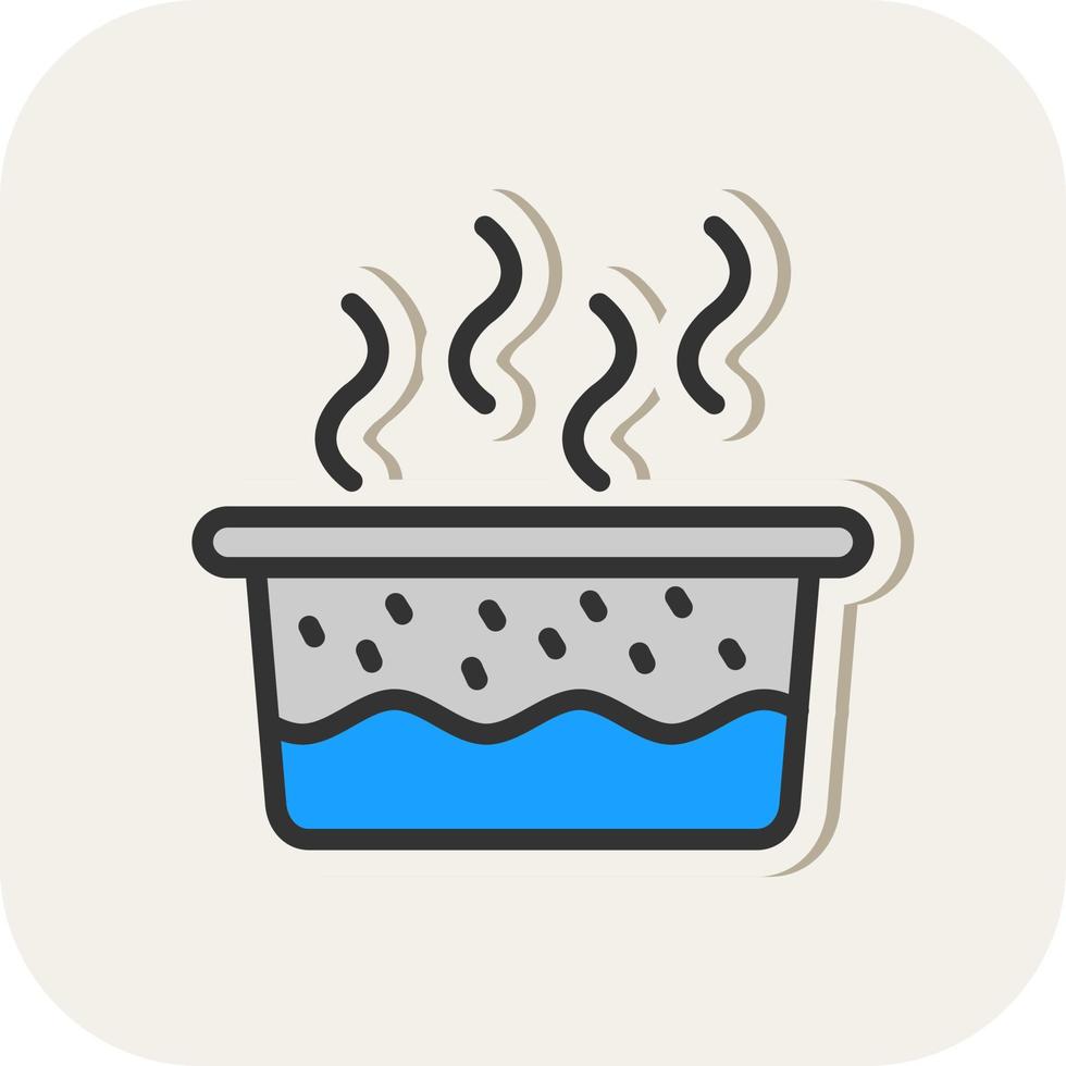 conception d'icône de vecteur d'eau chaude