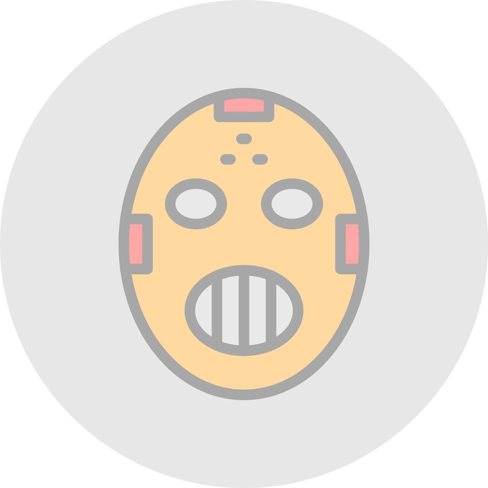 conception d'icône de vecteur de masque de hockey