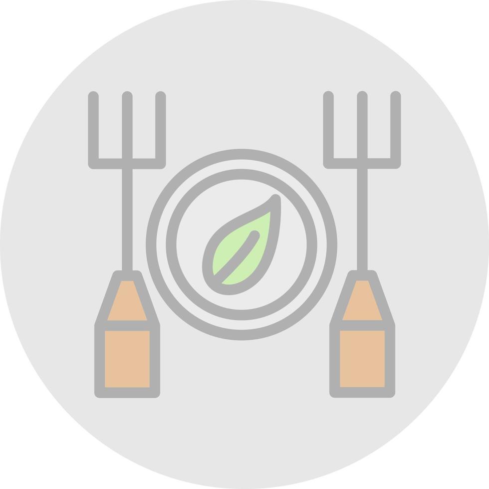 conception d'icône de vecteur de repas