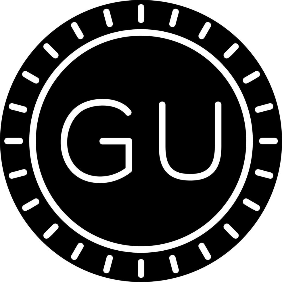 Guam cadran code vecteur icône
