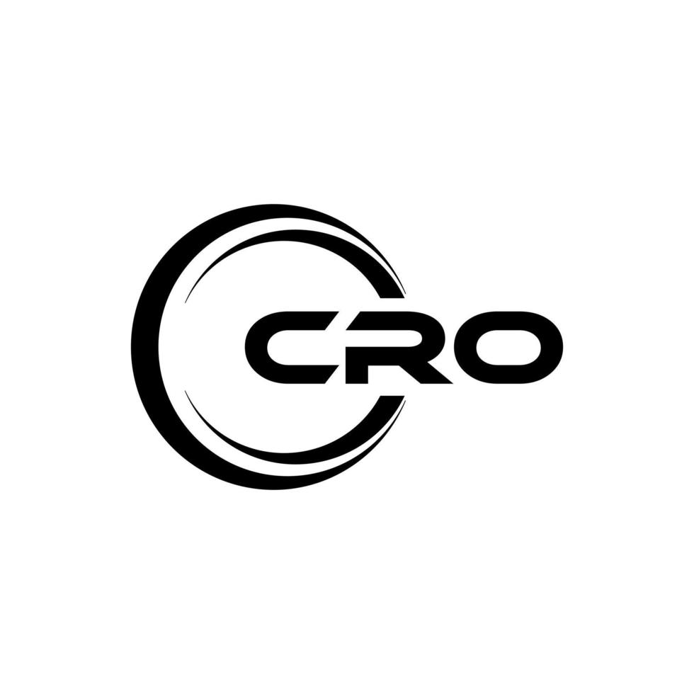 cro lettre logo conception dans illustration. vecteur logo, calligraphie dessins pour logo, affiche, invitation, etc.