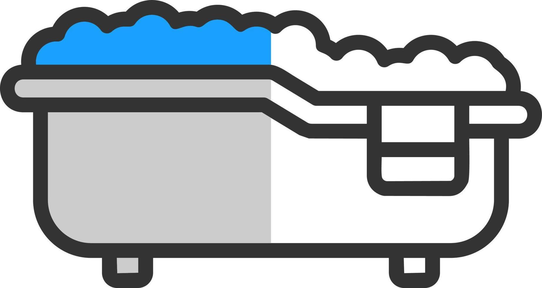 conception d'icône de vecteur de baignoire