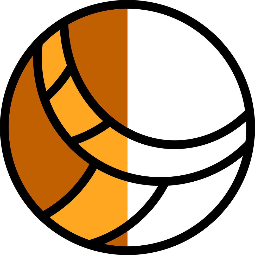 conception d'icône de vecteur de volley-ball