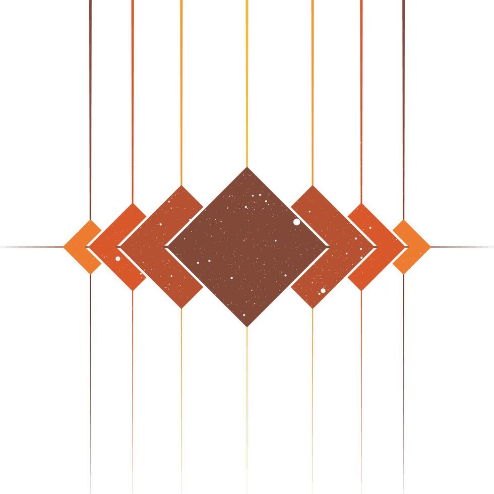 Orange diamant formes, vecteur illustration poste, bannière