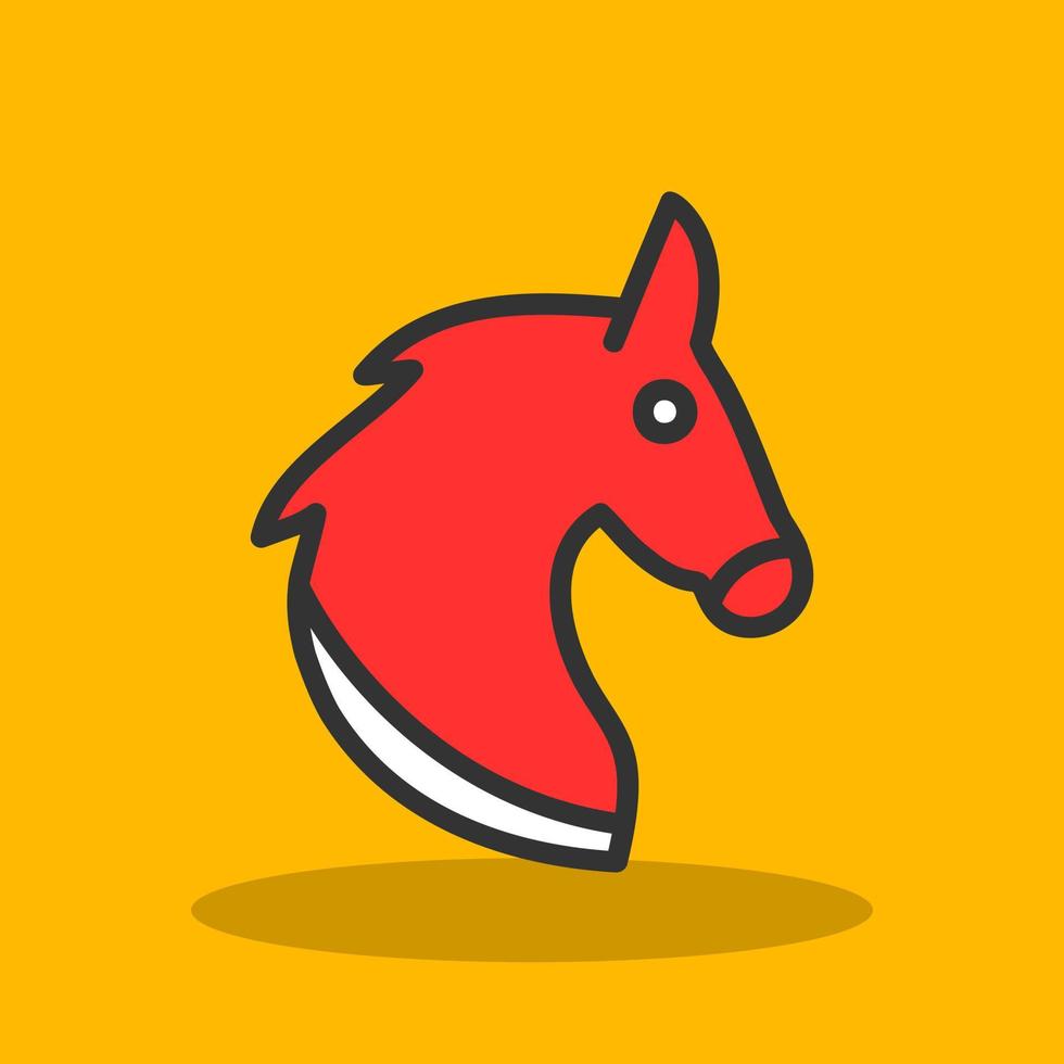 conception d'icône vecteur cheval