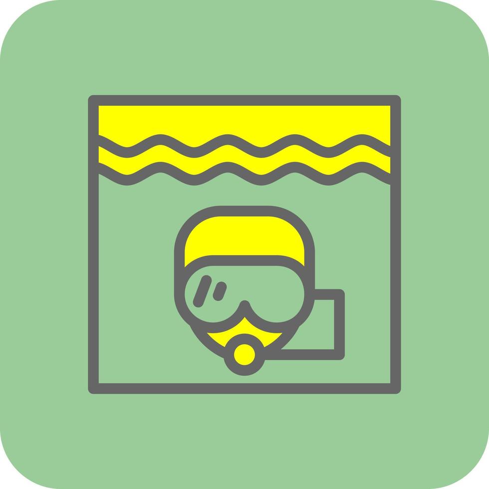 conception d'icône de vecteur de plongeur
