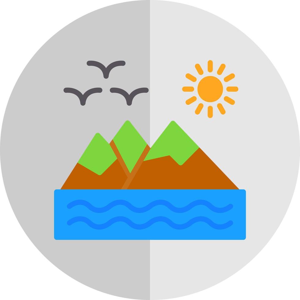 conception d'icône de vecteur de montagnes