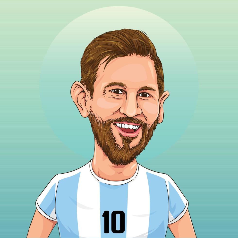 lionel messi concept vecteur