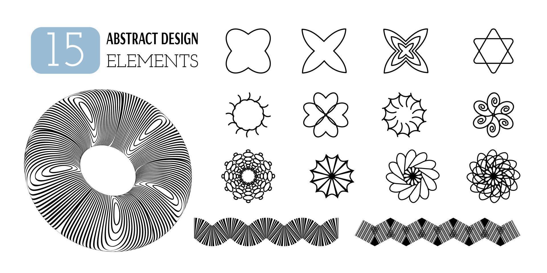 ensemble de vecteur abstrait géométrique formes. esthétique de y2k. branché minimaliste conception éléments, motifs, futuriste Les figures, 3d objets.