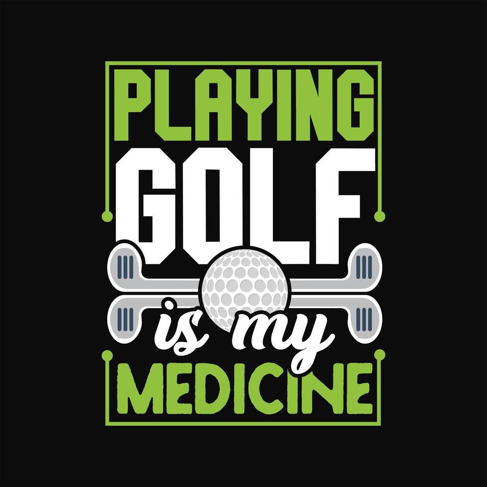 le golf T-shirt conception vecteur