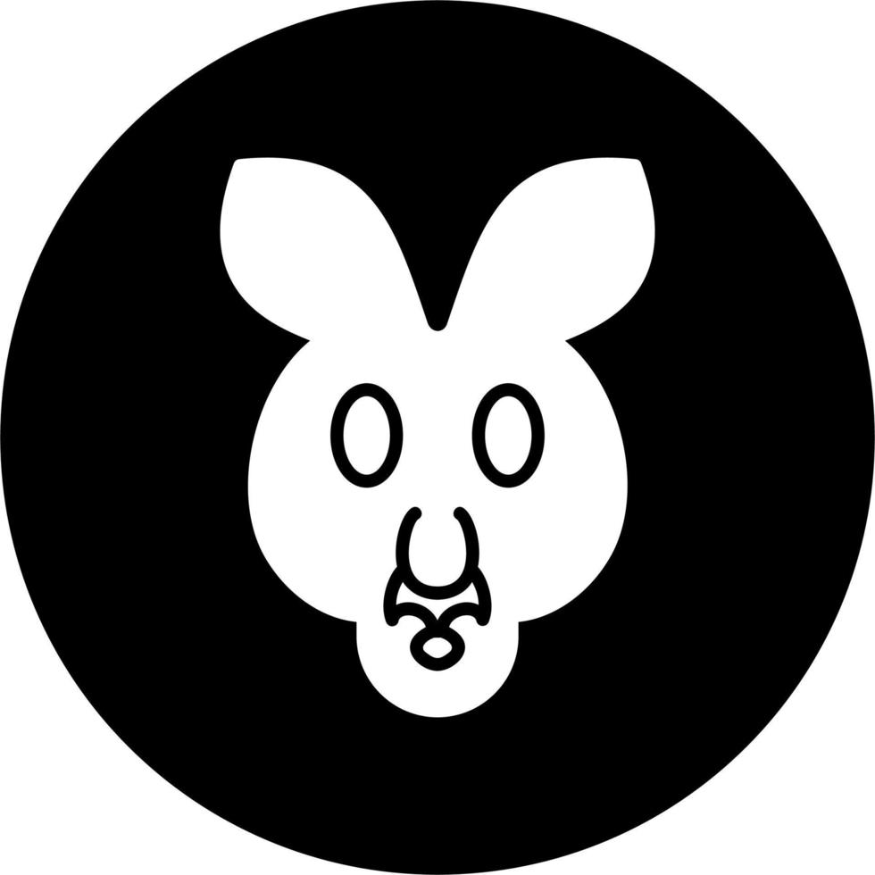 icône de vecteur de kangourou