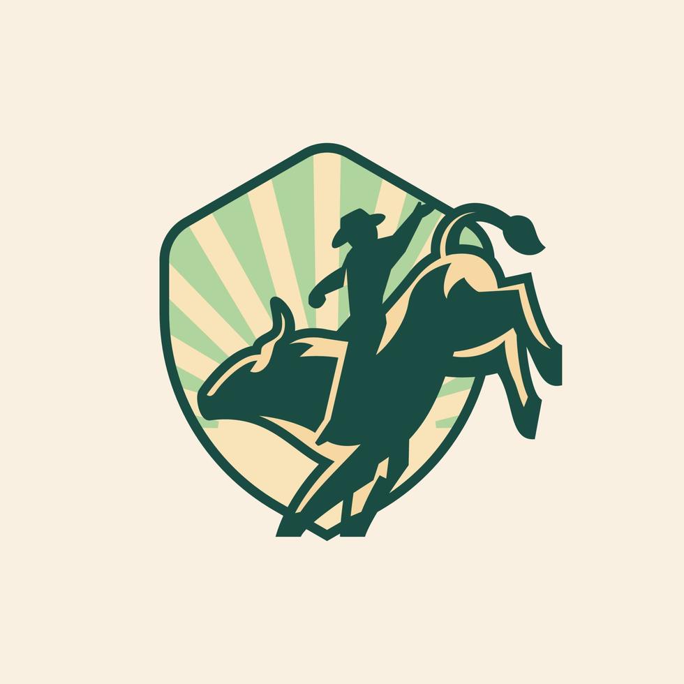 bouclier rodeo logo vecteur