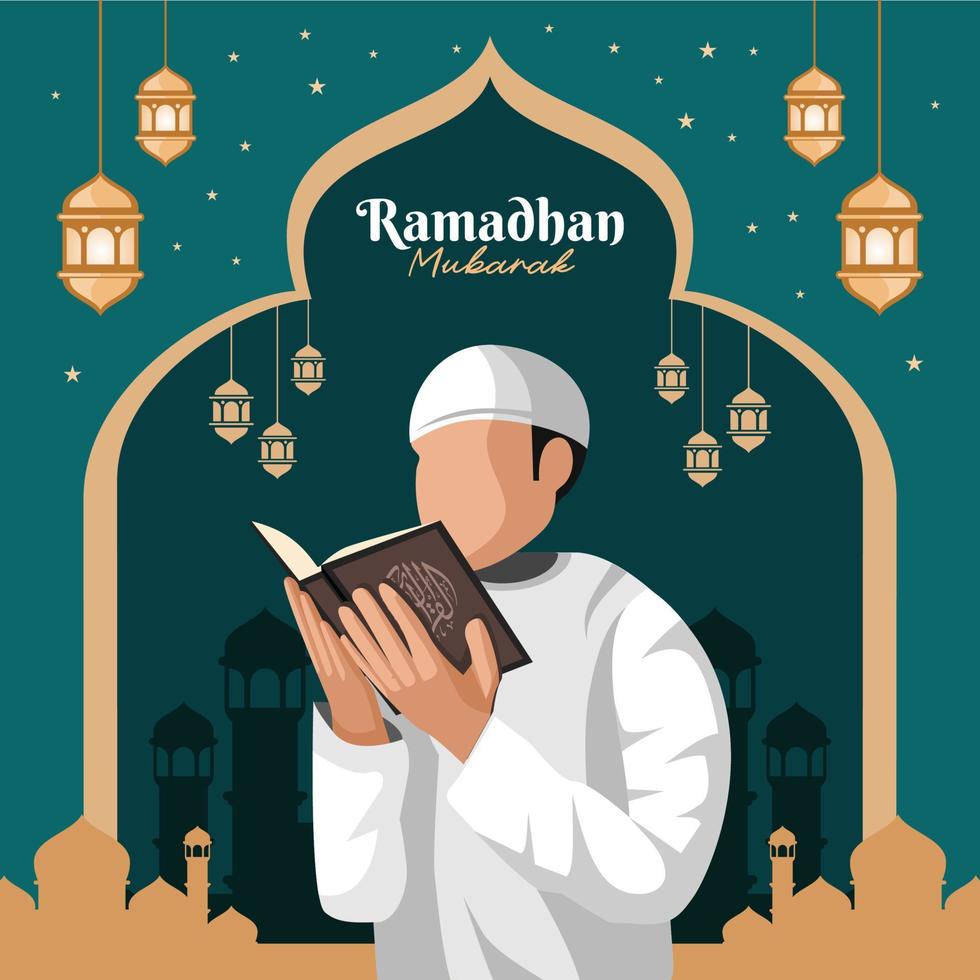 plat Ramadan islamique ilustration vecteur