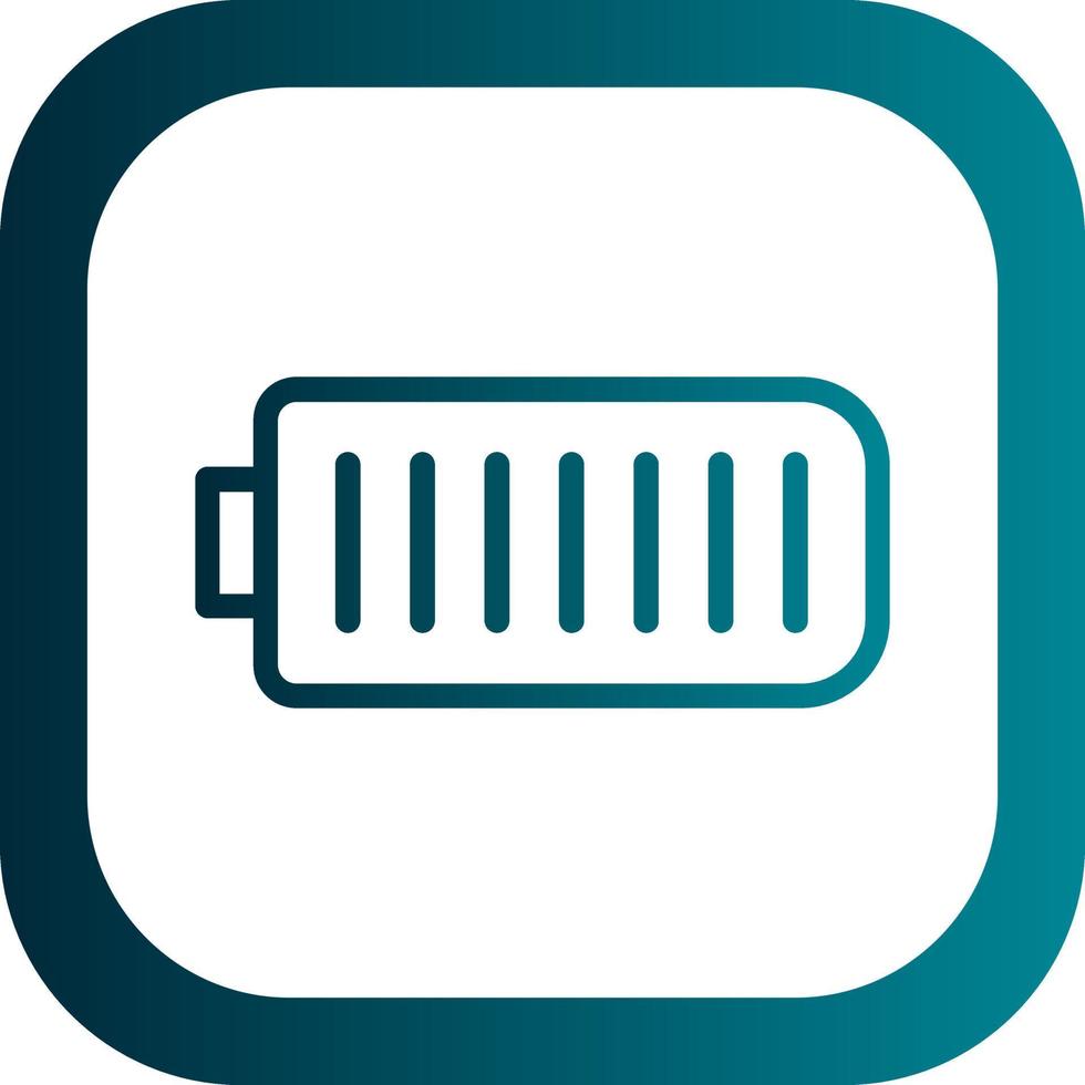 conception d'icônes vectorielles complètes de batterie vecteur