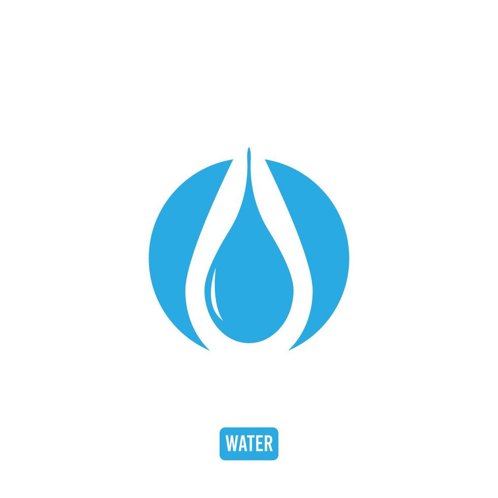 l'eau icône logo vecteur