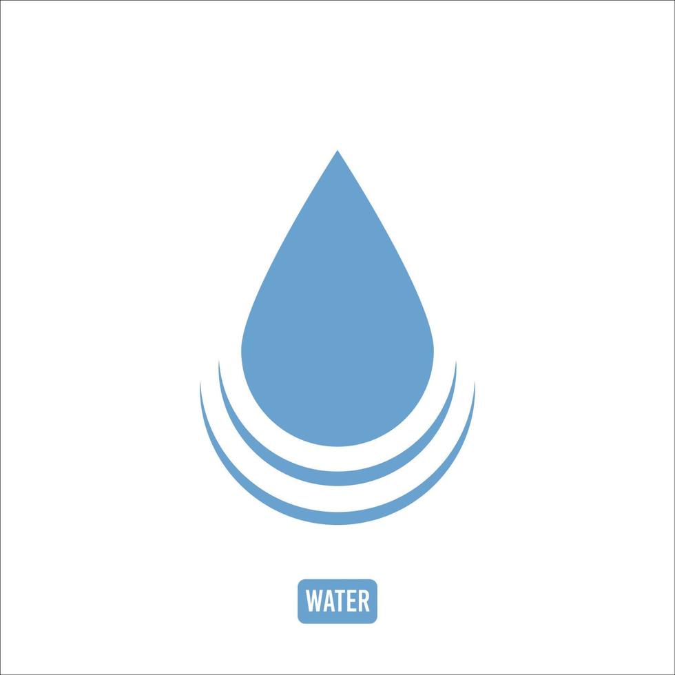 l'eau icône logo vecteur