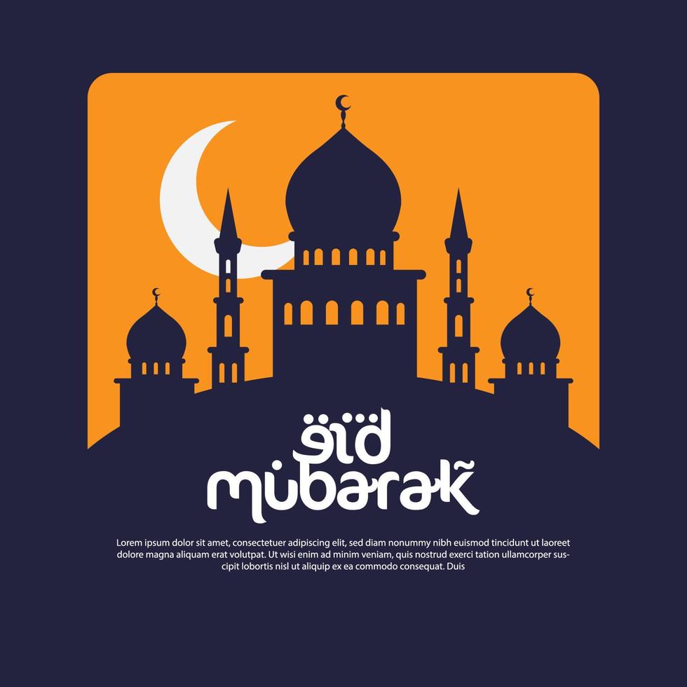 eid mubarak modèle vecteur