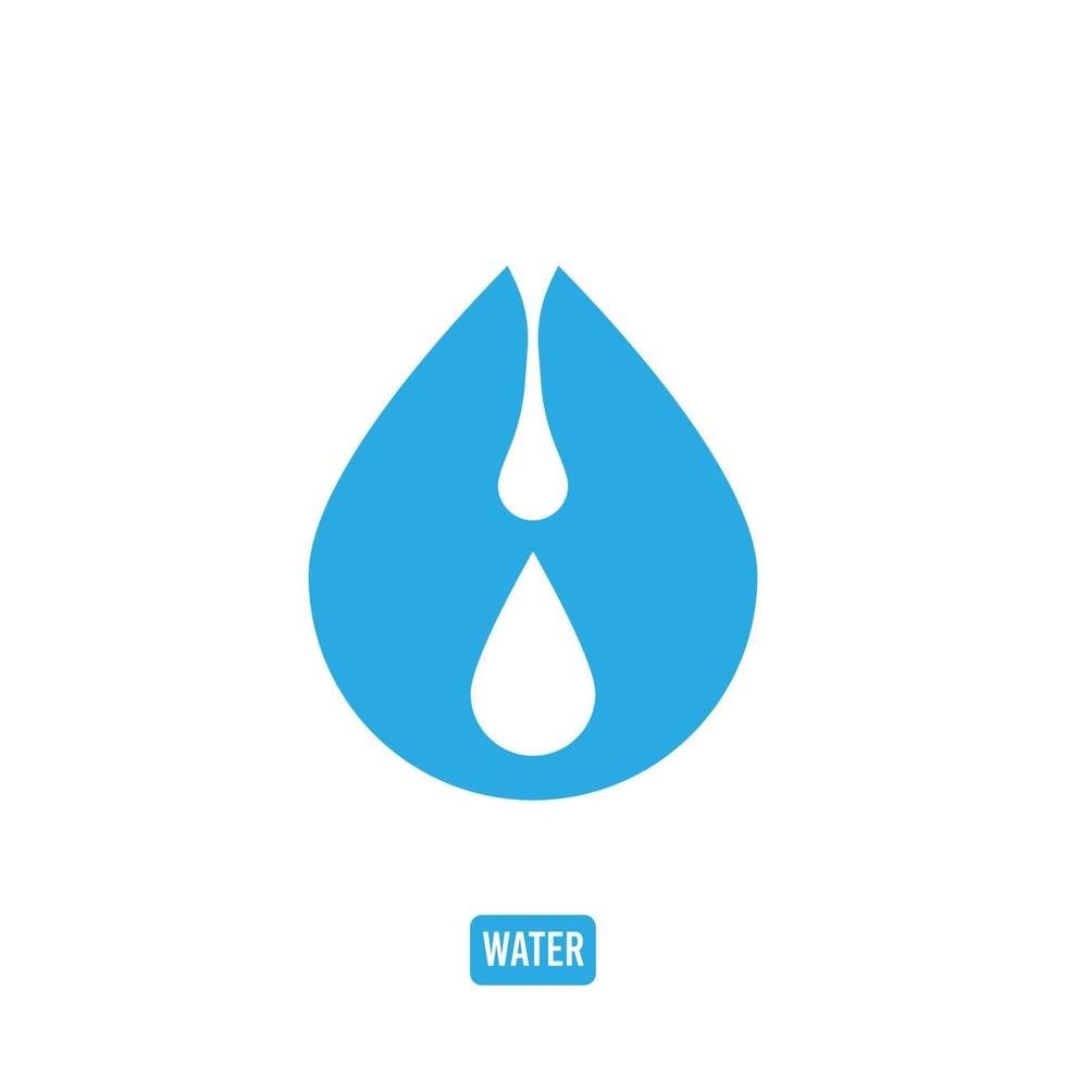 l'eau icône logo vecteur