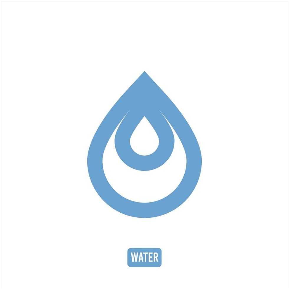 l'eau icône logo vecteur