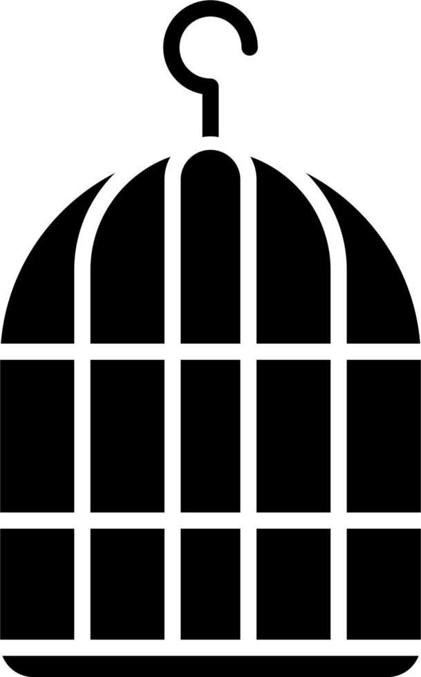icône de vecteur de cage à oiseaux