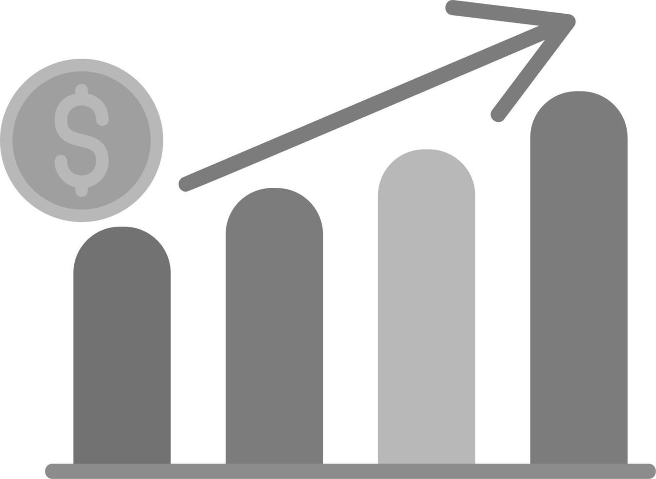 profit croissance vecteur icône