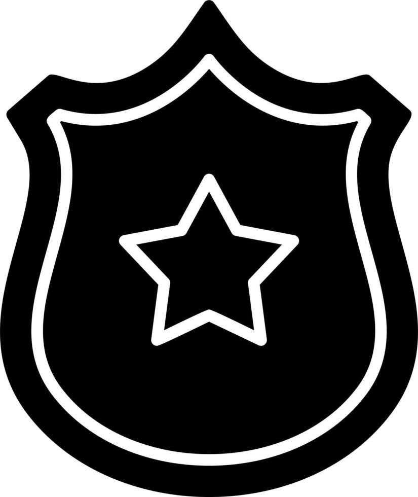 icône de vecteur d'insigne de police