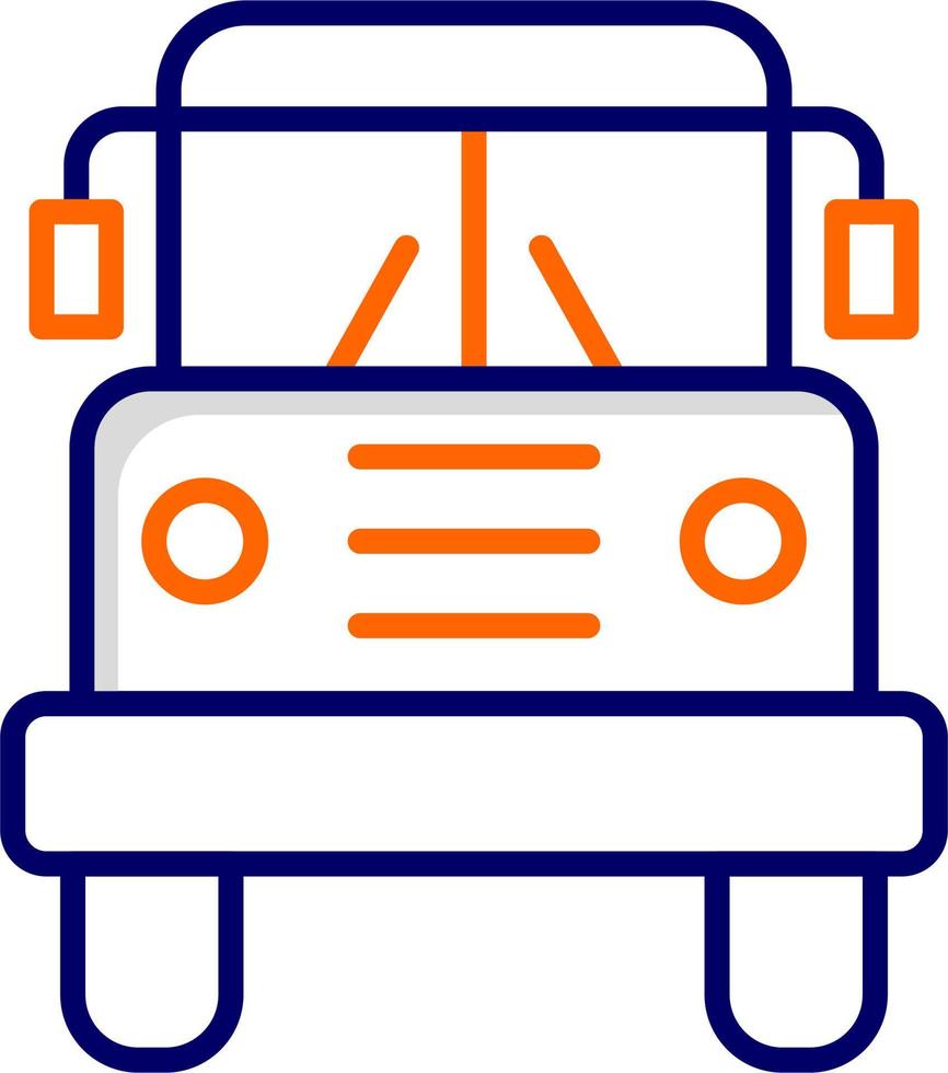 icône de vecteur d'autobus scolaire