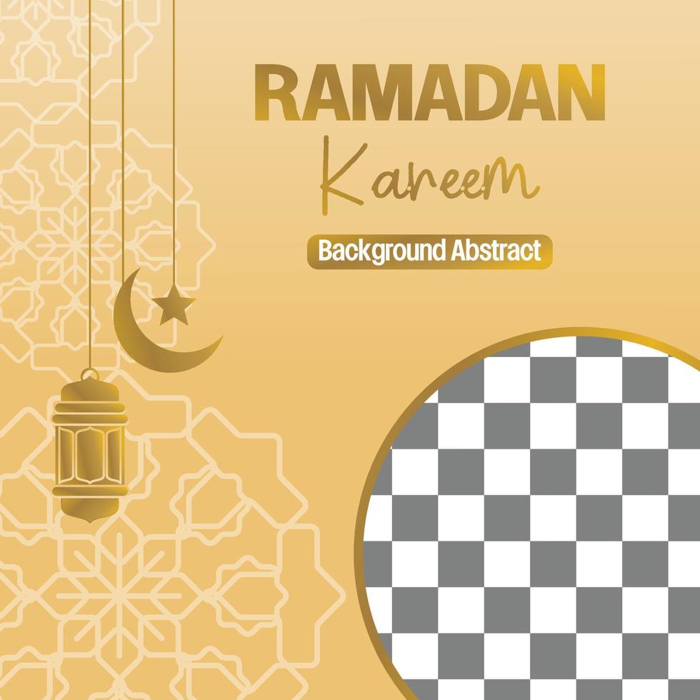 modifiable Ramadan vente affiche modèle. avec mandala, lune, étoile et lanterne ornements. conception pour social médias et la toile. vecteur illustration