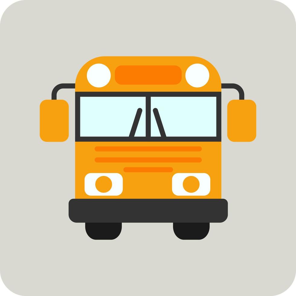 icône de vecteur d'autobus scolaire