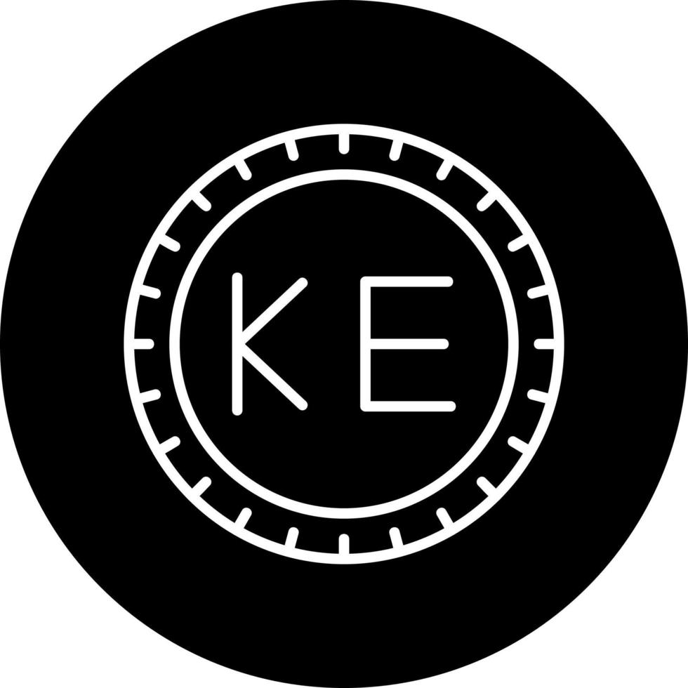 Kenya cadran code vecteur icône