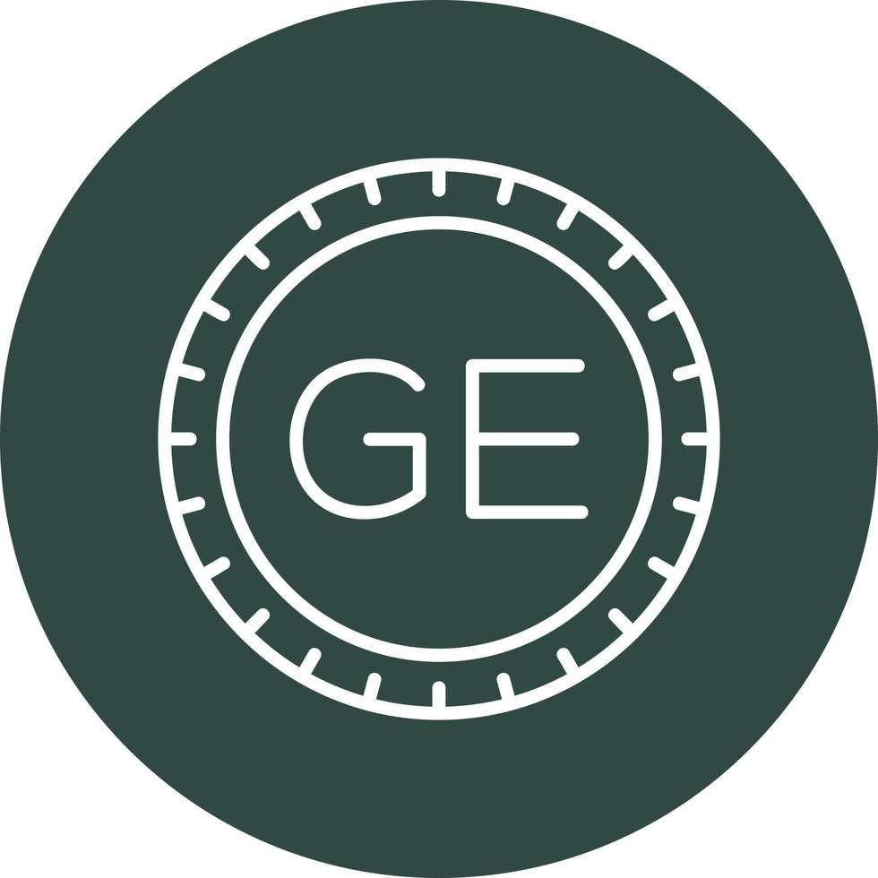 Géorgie cadran code vecteur icône