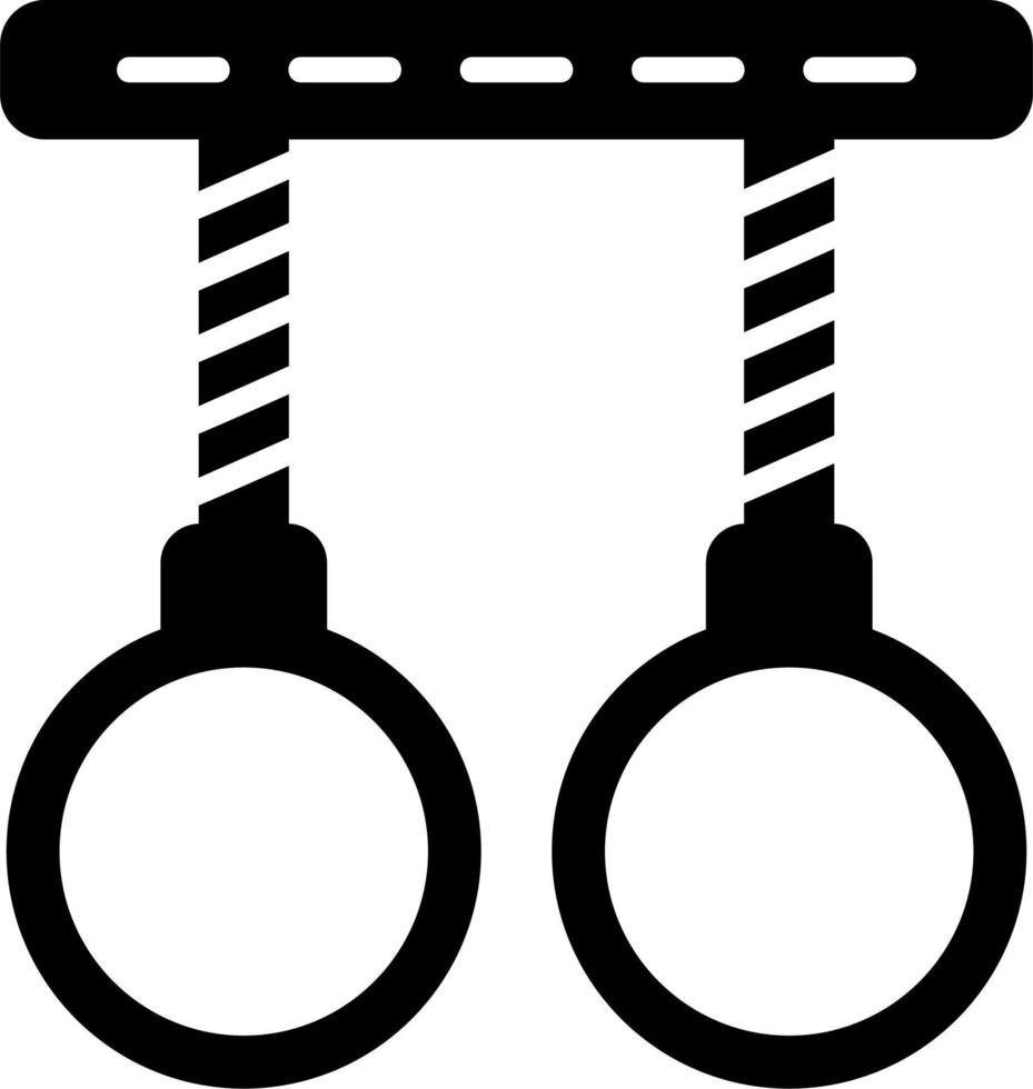 gymnastique anneaux vecteur icône
