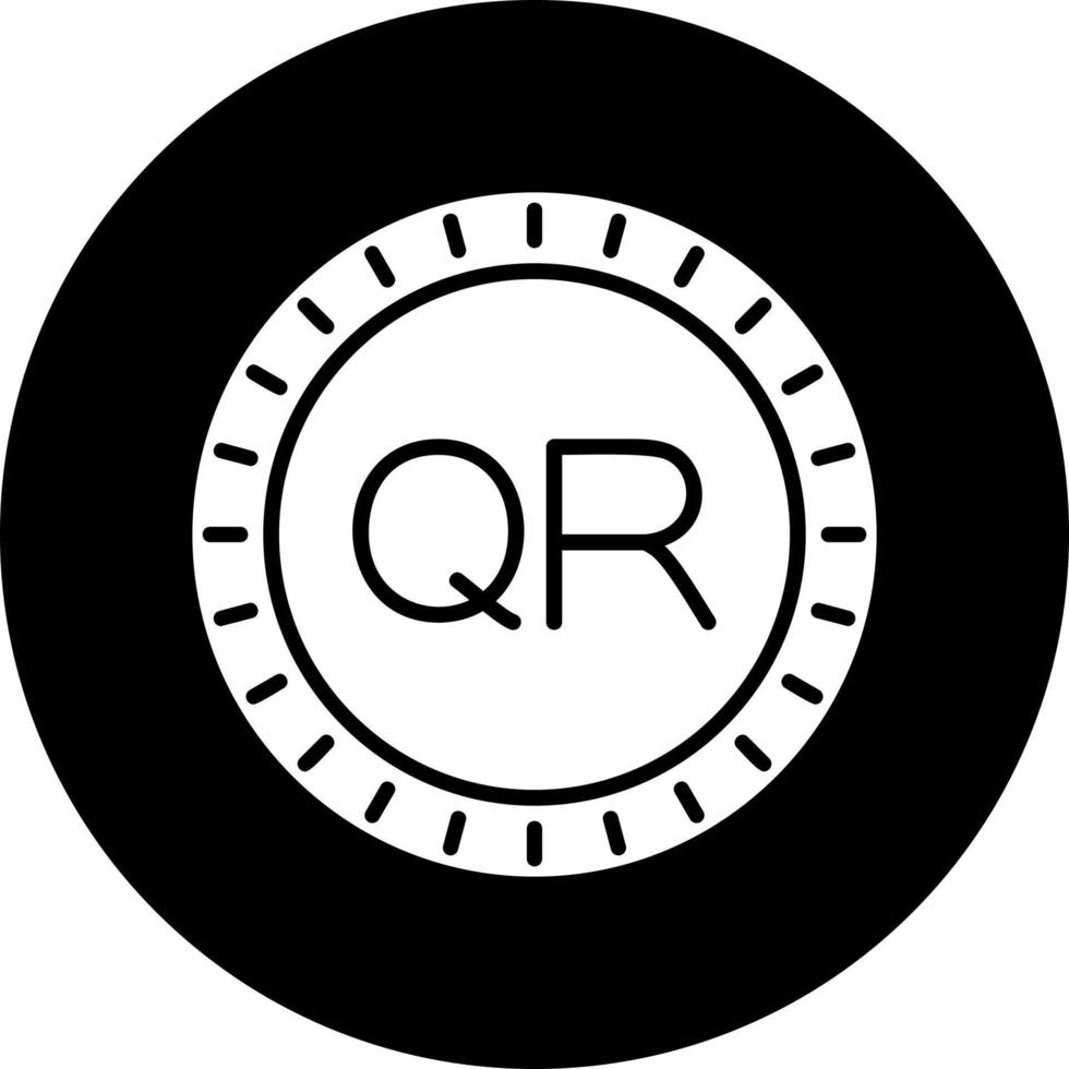 Qatar cadran code vecteur icône